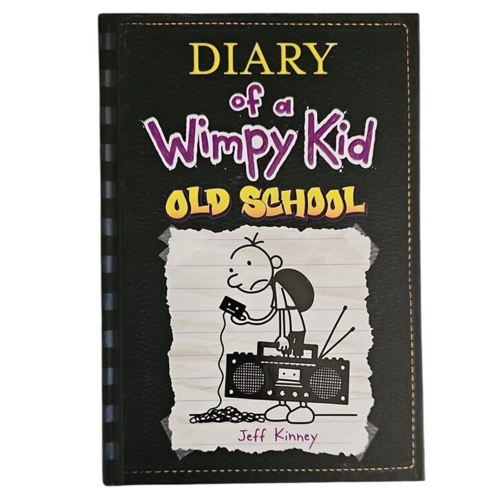 Jeff Kinney Diary of a Wimpy Kid Old School Book 10 Hardcover Black Kids Fiction